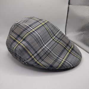 Goorin Bros Newsboy Hat Cap Plaid Small Mesh Lined English Style cabbie